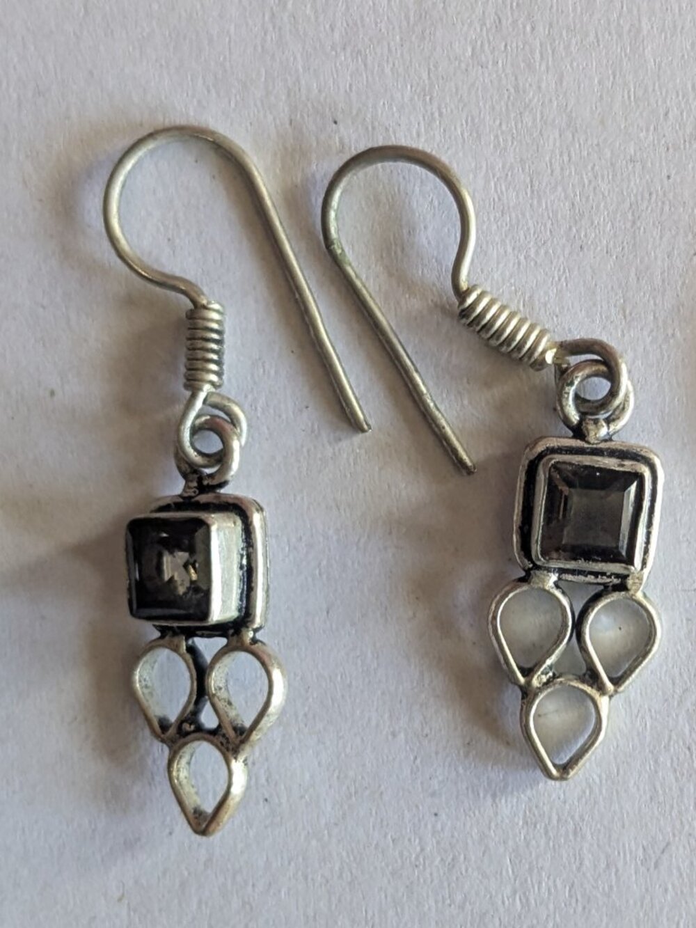 Vintage drop dangle earrings lot of 5 - Picture 3 of 10
